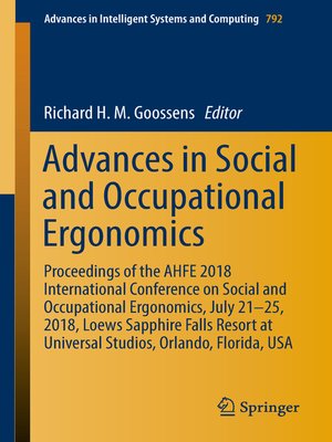 cover image of Advances in Social and Occupational Ergonomics